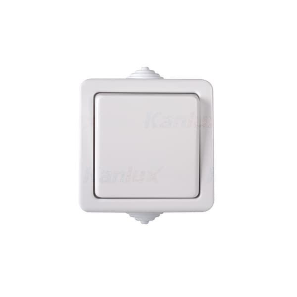 Vit tryckknapp IP54 TEKNO Kanlux 33498