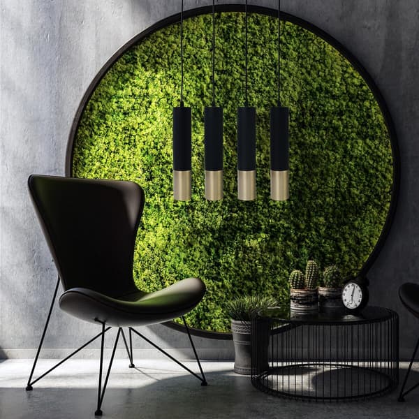 Sort og guld pendellampe GU10 Circus ID-6029 Idealed