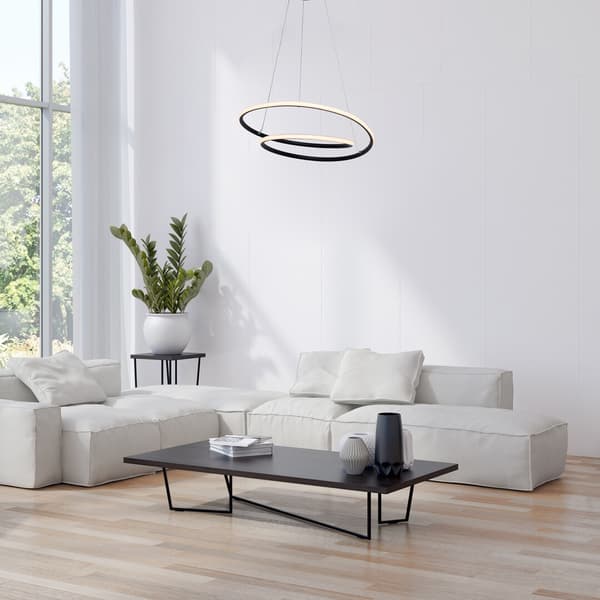 LED lysekrone LED 40W mat sort 3257 Meridia Rabalux