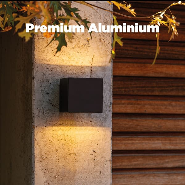 Ulkoseinävalaisin GEMINI musta Lutec 5189125012