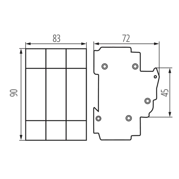 Kanlux TH35 sulake-erotin 23343