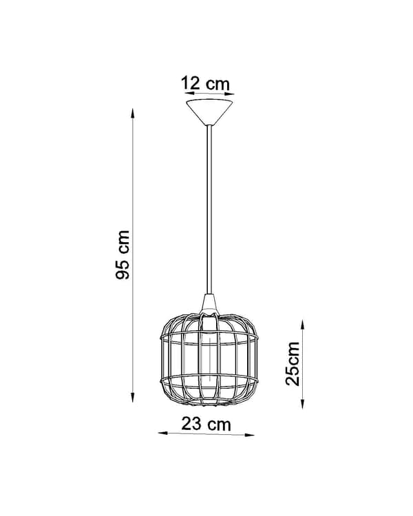 Hänglampa CELTA Vit Sollux Lighting SL.0295