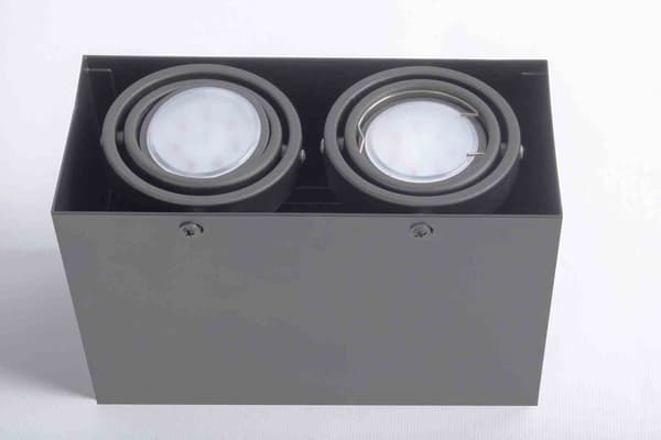 Milagro BLOCCO ML843 LED loftspot, grå, metal