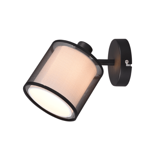 Vægspot BURTON sort Trio 811400132