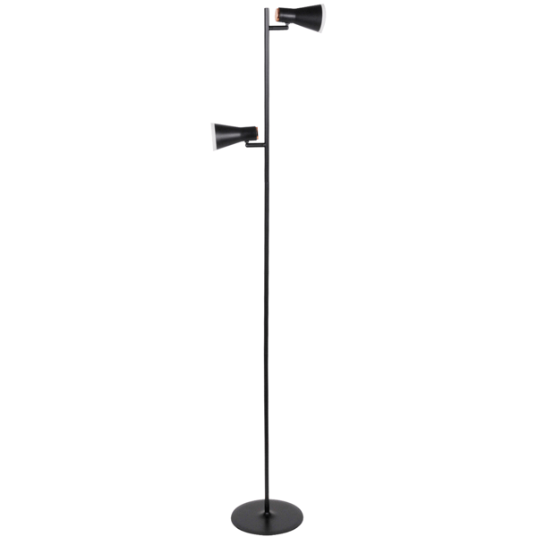 LED gulvlampe sort 3000K BERG 318411 Polux