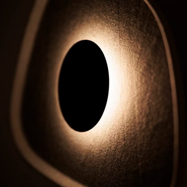 Geometrinen seinävalaisin harmaa mustalla DEUX LED 5W W0558 Maxlight