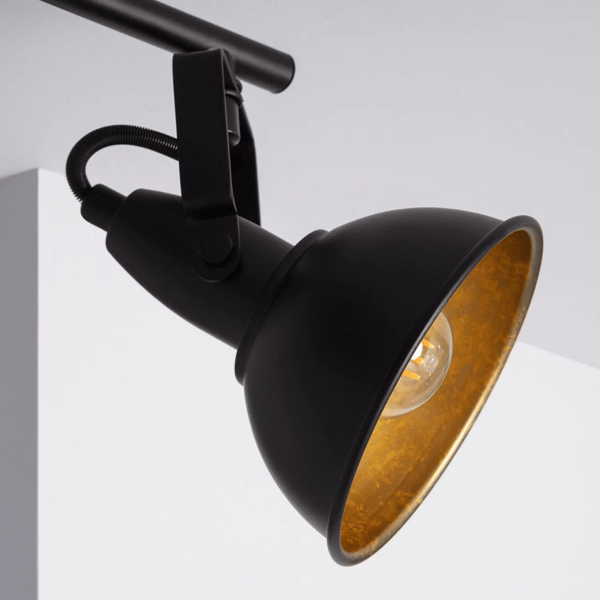 Retro Loft Sort Loftlampe 50cm 3xE14 Abruzzo Orte
