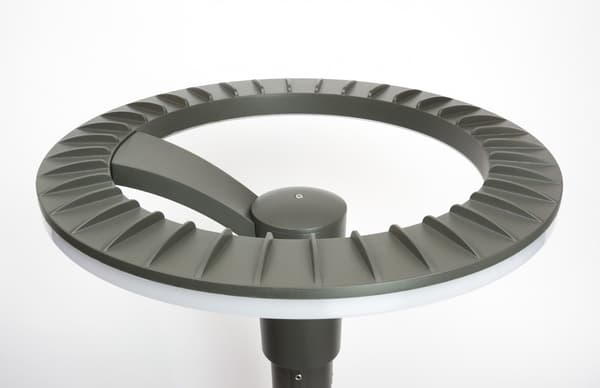 Lykttopp diameter 52 cm LED 60W mörkgrå IP65 SU-MA STRMAX-HEAD
