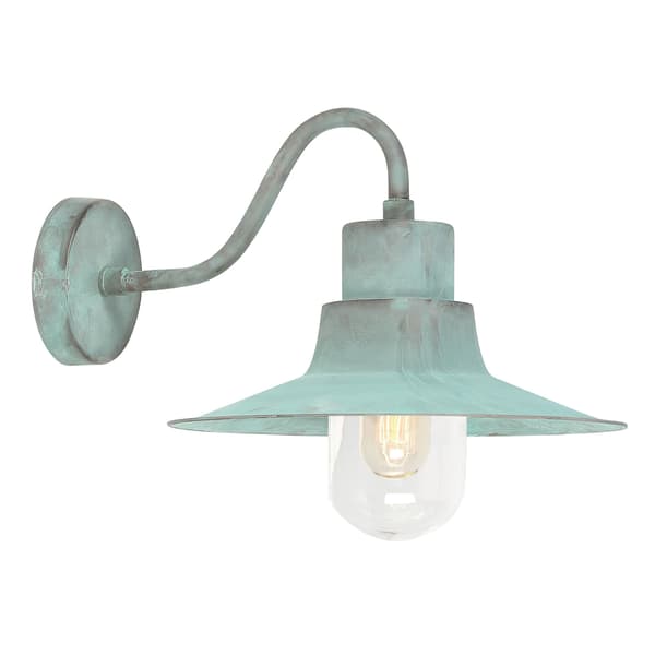 Utomhusvägglampa mässing Grynszpan E27 60W Sheldon Elstead