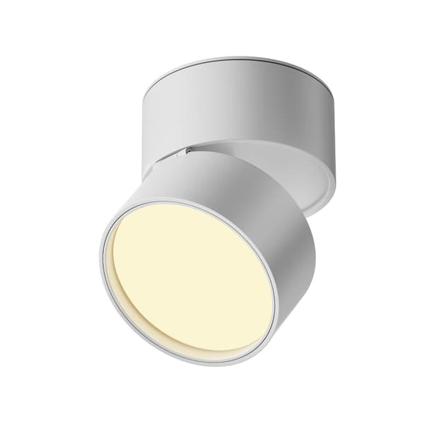 Takspotlight modern vit rund rörlig LED 12W ONDA Maytoni Technical