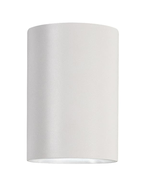 Udendørs væglampe, moderne, hvid, rund Ø7,5 cm, rør 11 cm, variabel farve LED 9W IP65 URFA Rabalux