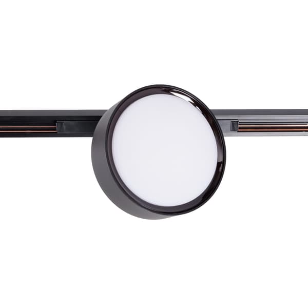 LED-spårlampa 12W svart rund 3000K ON-OFF- MICRO11 Maxlight