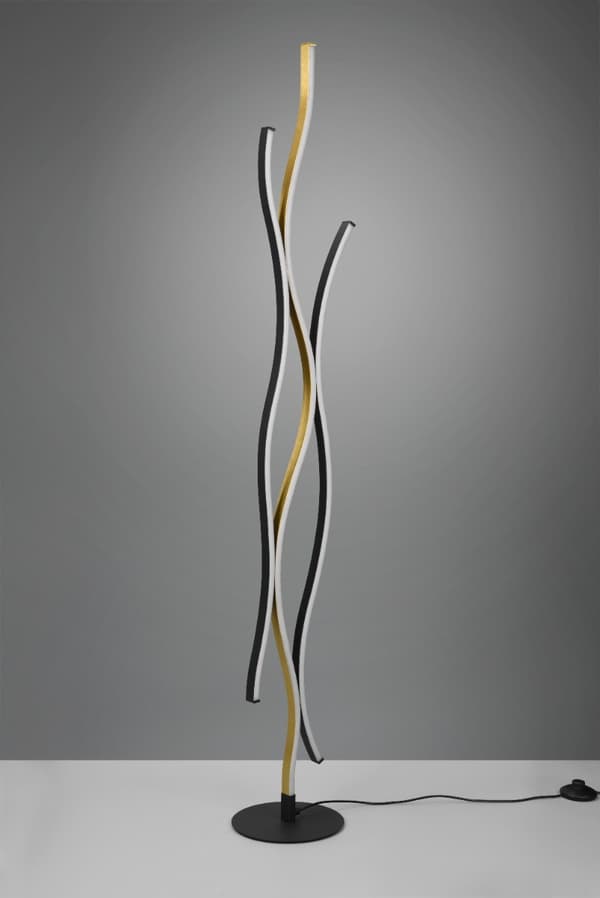 LED gulvlampe BLAZE guld Trio 441210308