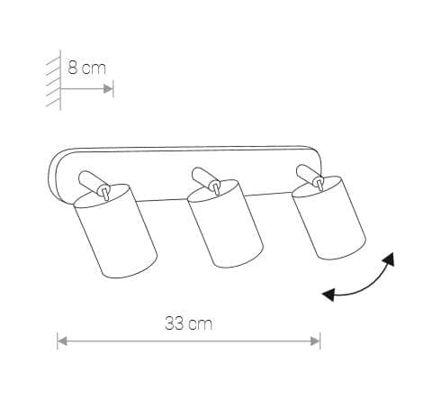 Loftlampe spot LED Nowodvorski EYE SPOT sort, stål 8818