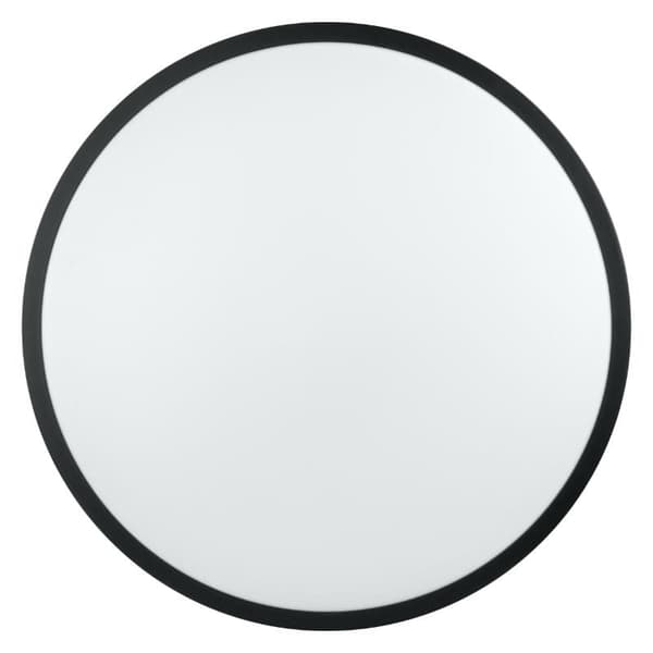 Pyöreä musta LED-kylpyhuoneplafondi 18W IP44 DPM