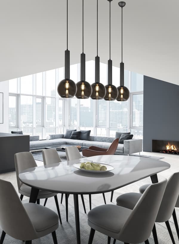 Lysekrone CLAYTON sort Trio 310300532