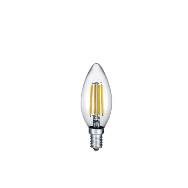 LED-pære transparent stearinlys E14 4W varm 470lm Trio
