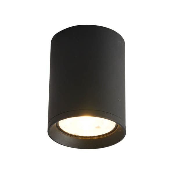 Moderne sort LED 9W Cervia 4K Italux udendørs loftslampe