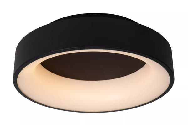Loftlampe 38 cm LED 22W sort rund MIRAGE Lucide