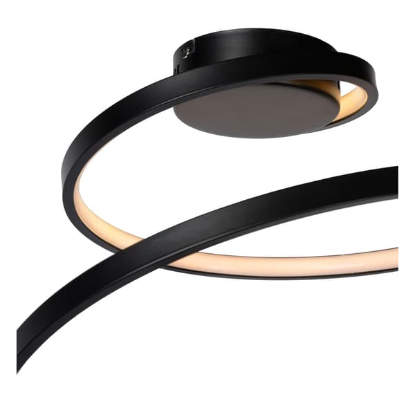 Loftlampe moderne spiral sort MAXENCE LED 24W Lucide