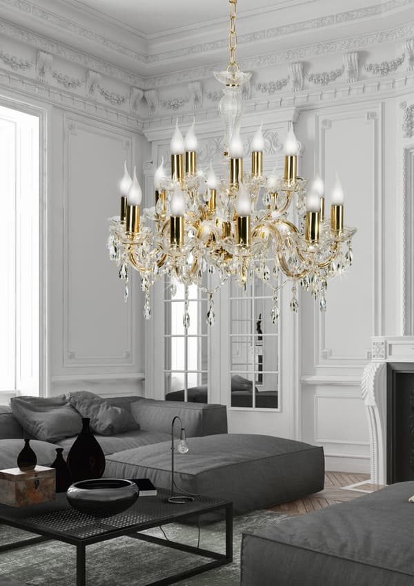 Lysekrone Candellux MARIA 30-95810 guld