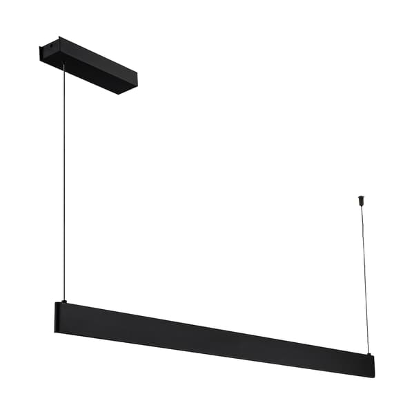 Moderne sort aflang pendellampe med variabel LED-farve 36W LINEA Milagro