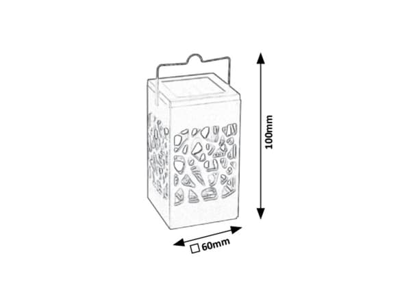 Rabalux Mora solcelle LED bordlampe 0.07W sort 8948
