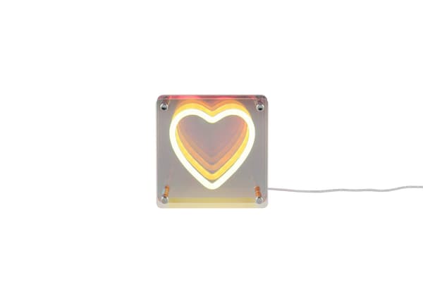 Bordslampa modern vit hjärta USB LED 2W QUERIDO RL