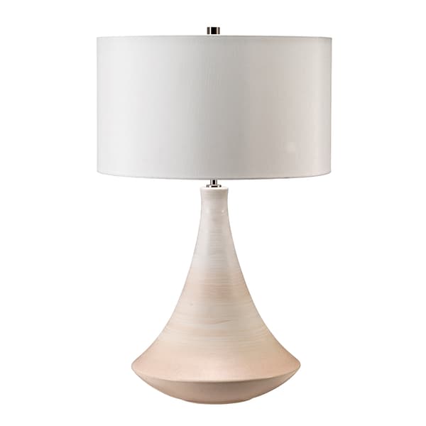 Bordlampe keramisk pink creme Pinner E27 60W Elstead