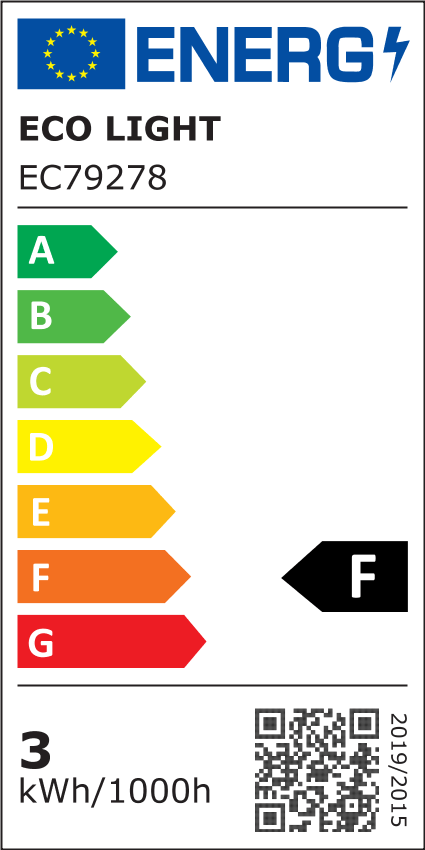 Ecolight välkkymätön LED-pallolamppu E14 3W 6500K 270lm