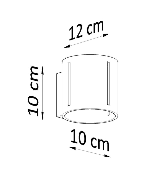 Væglampe INEZ Sort Sollux Lighting SL.0353