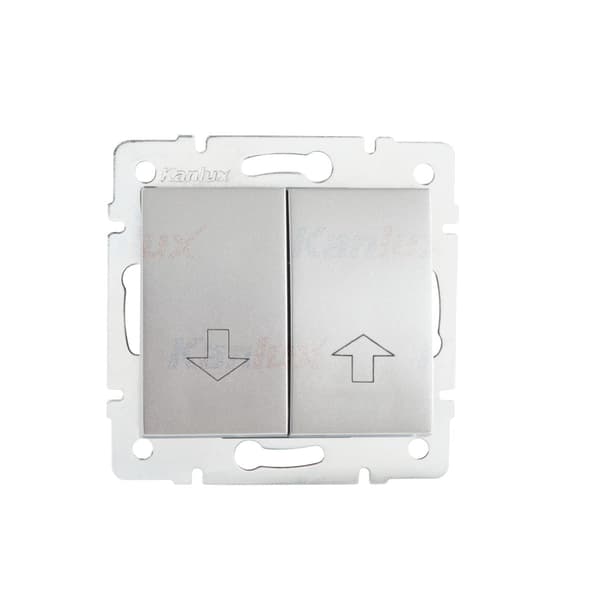 Jalusibrytare LOGI silver Kanlux 25217