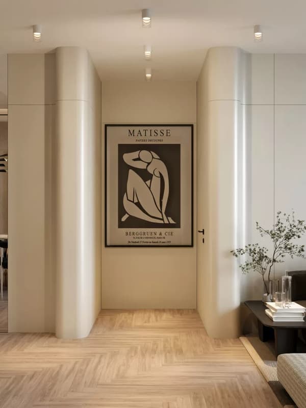 Loftspot moderne mesh-design rund hvid LED 7W FUSION Maxlight
