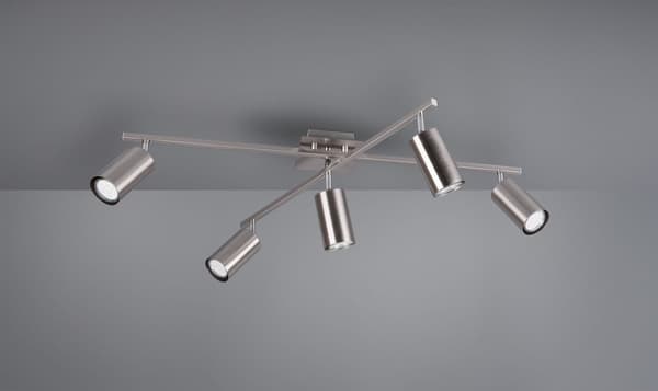 Moderne lysekrone MARLEY sølv Trio 612400507