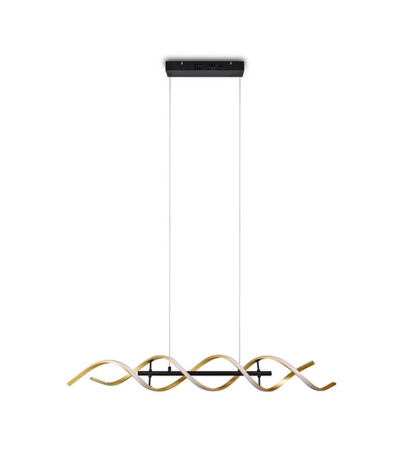 LED-pendellampa SEQUENCE guld Trio 341810208