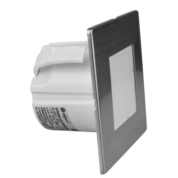 LED-trappbelysning 1.2W fyrkantig silver DPM