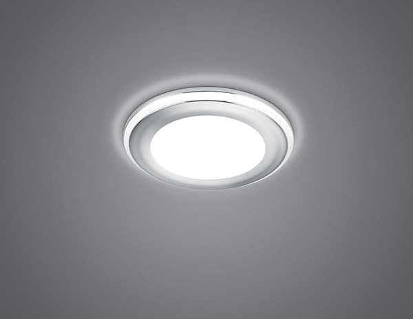 Infälld spotlight AURA silver Trio 652310106