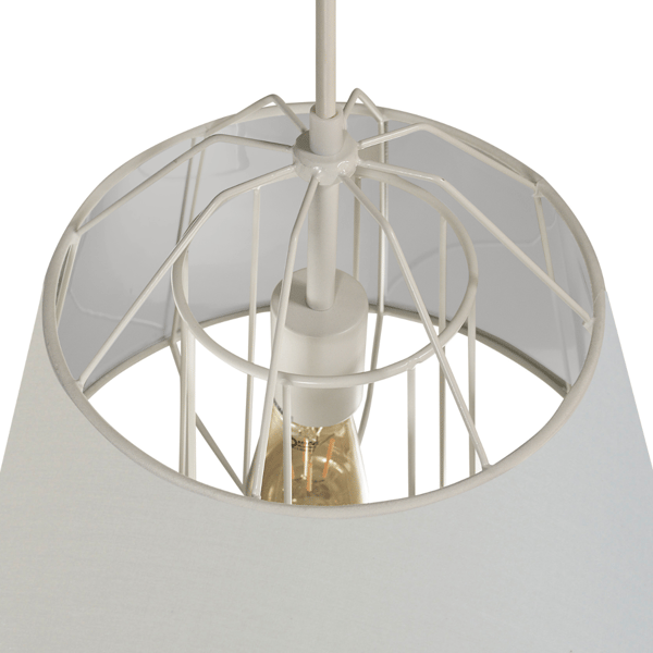 Hänglampa vit-silver E27 FALUN 307255 Polux