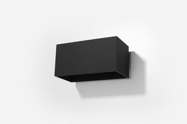 Væglampe QUAD MAXI sort Sollux Lighting SL.0527