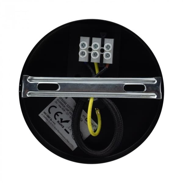 Industriel pendellampe lille rør mat sort 1xE27 60W Ecolight