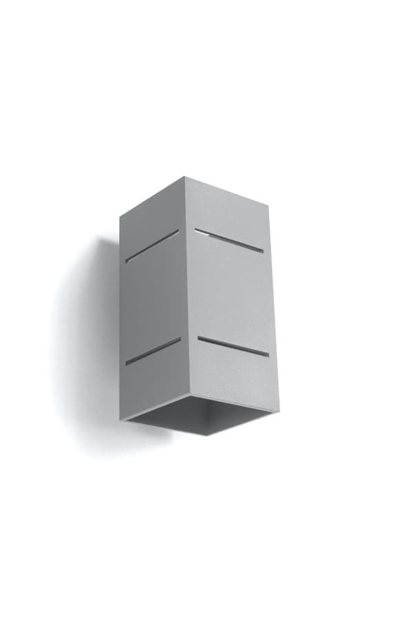 Seinävalaisin BLOCCO Harmaa Sollux Lighting SL.0479