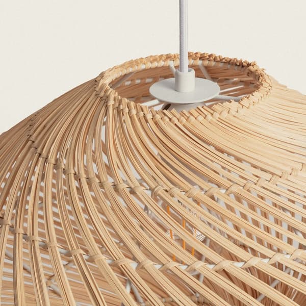 Boho Rattan Pendellampe Abruzzo Giorgia 50cm E27