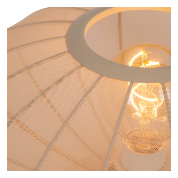 Bordlampe messing creme af mesh E27 Corina Lucide