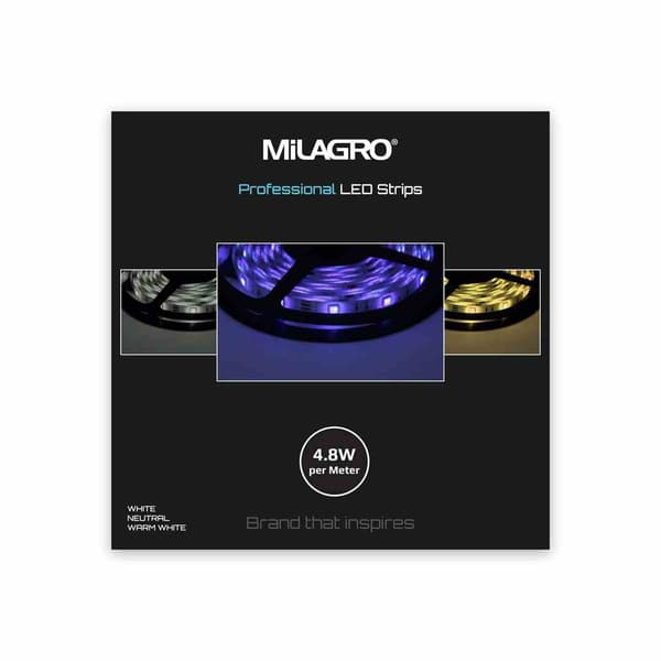 LED-strip PRO kold hvid 5m 24W Milagro ML4747