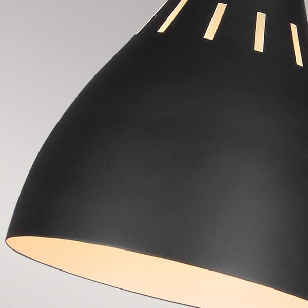 Bordlampe messing sort retro spotlight Joan E27 60W Feiss