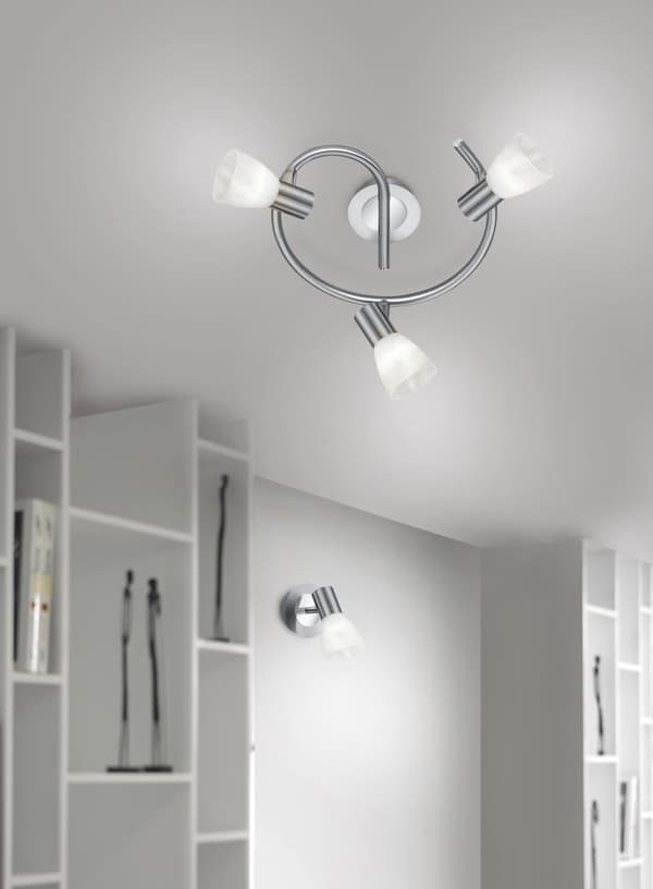 Väggspotlight LEVISTO silver Trio 871010107