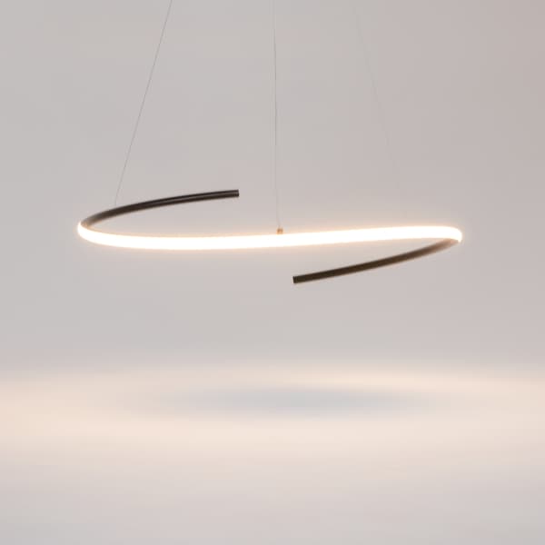 Moderne sort Curve LED 31W pendellampe Maytoni