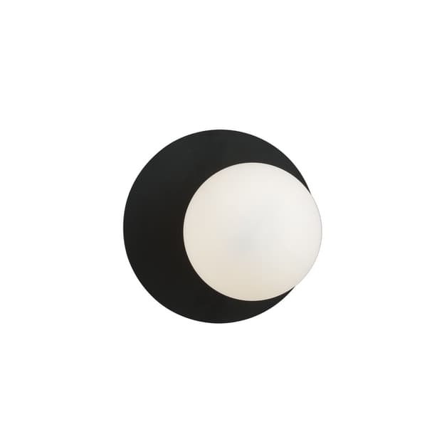 Væglampe OSLO SORT/OPAL E14 Emibig 1187/K1
