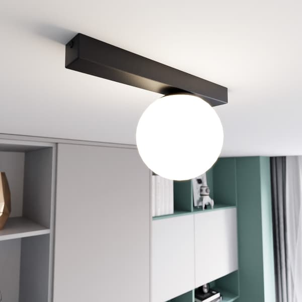 Emibig loftlampe 1xE14 40W FIT 1 SORT/OPAL 1124/1