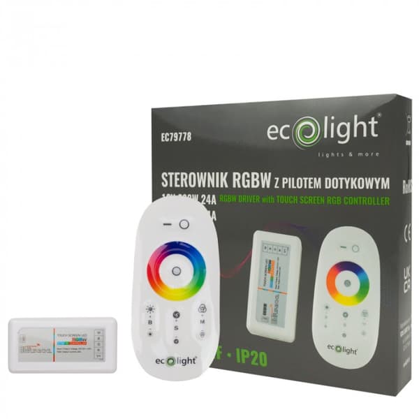 RGBW LED-strip controller touch 24A 288W RF Ecolight